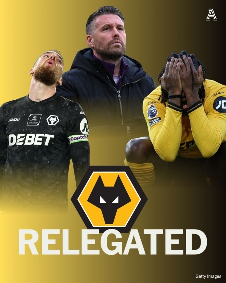 #狼队提前5轮降级#本轮英超进行的最后一场比赛，西汉姆0-0闷平水晶宫取得一分，