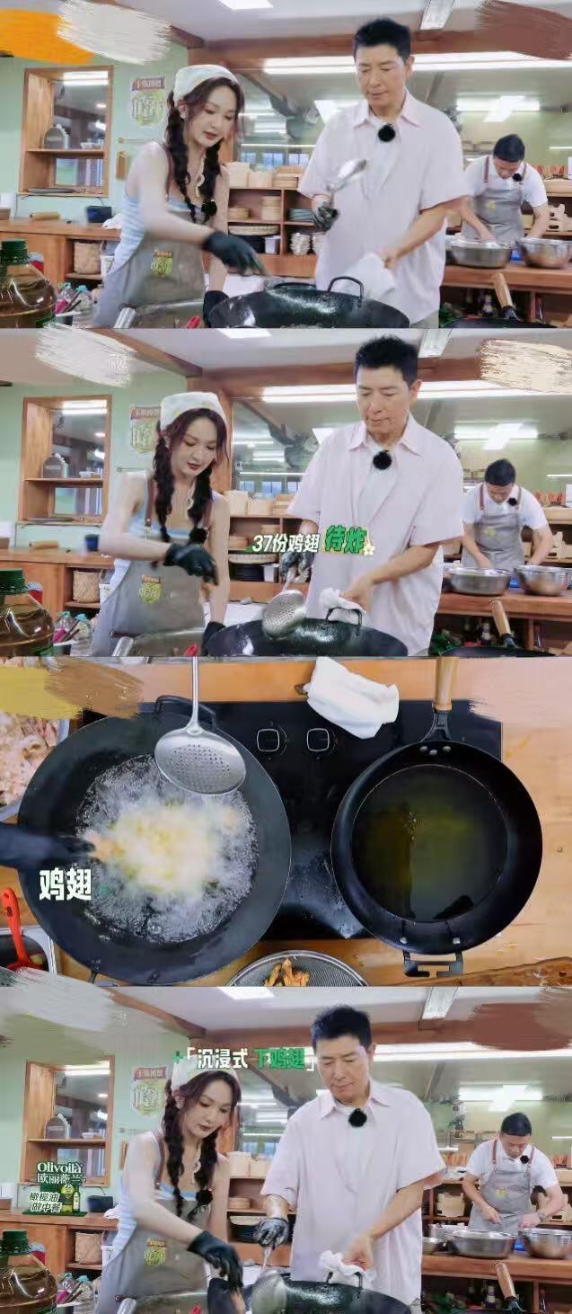 怎么剪也不掉靳梦佳的努力一个画面两个靳梦佳在忙不停干活，节目组可能是想要把大家后