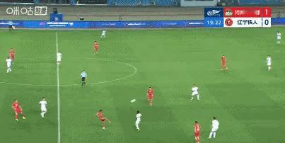纳萨里奥复出首战就进球！河南 2 比 0 领先辽宁铁人。 
