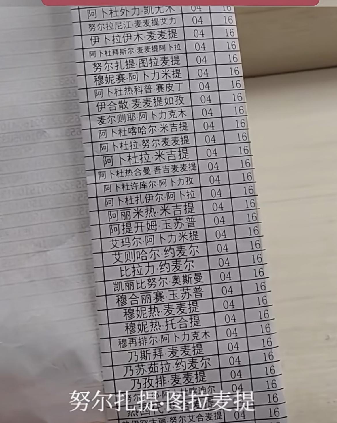 新疆学校开学老师点名，看了一下名单上的名字懵了，老师点完名后估计就下课了吧