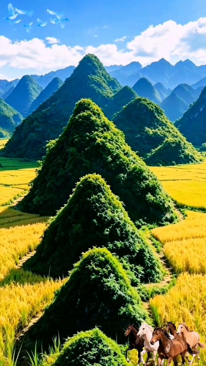 上天梯山风景。
生活从来不缺风景，难的是有心来赏静，更是心静不慌不忙，不卑不亢。