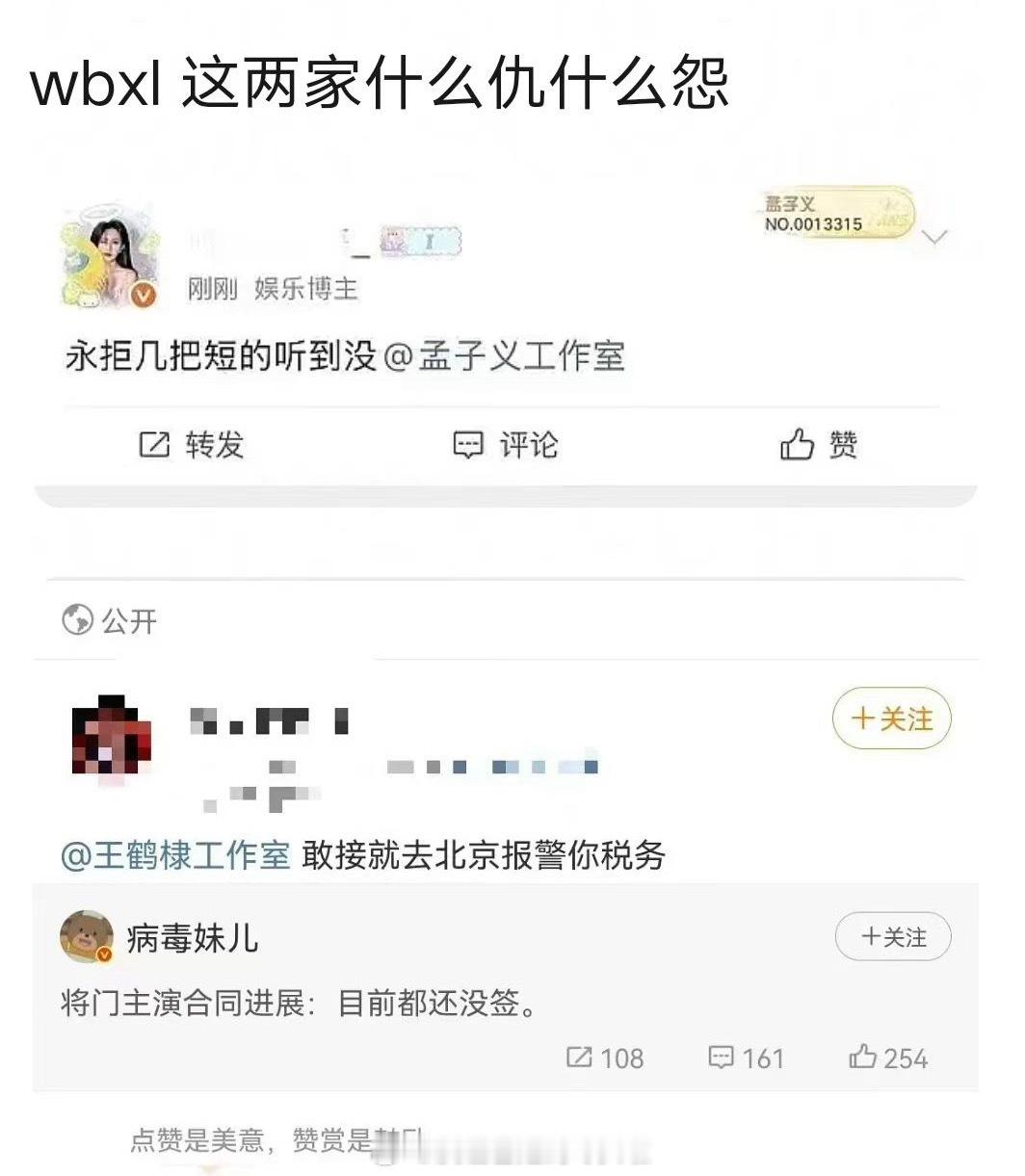 王鹤棣和孟子义这个🍉，孟子义演还能理解，毕竟这个是大ip，她也不是头部花。已经