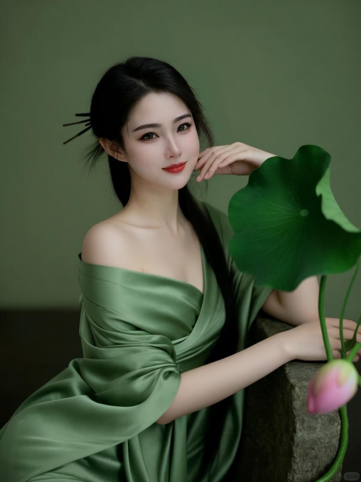 AI绿意国风照 随变ai随便玩