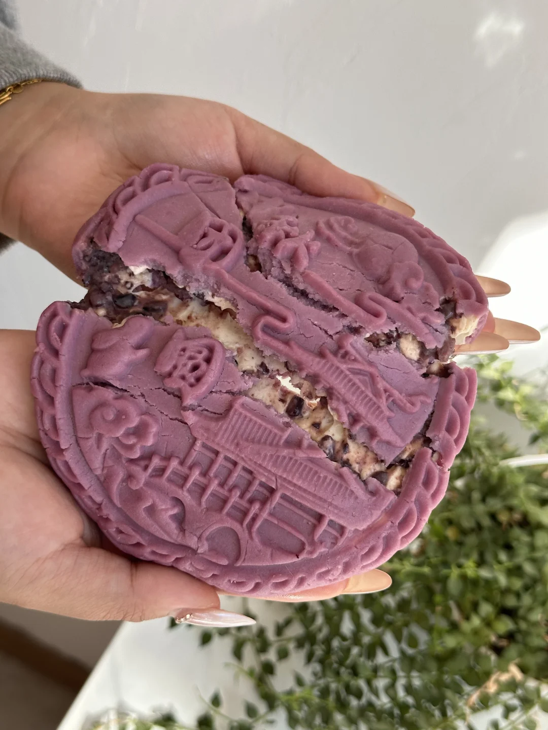 我的老天奶🙀吃到了！！长春的糯叽叽芋泥大饼