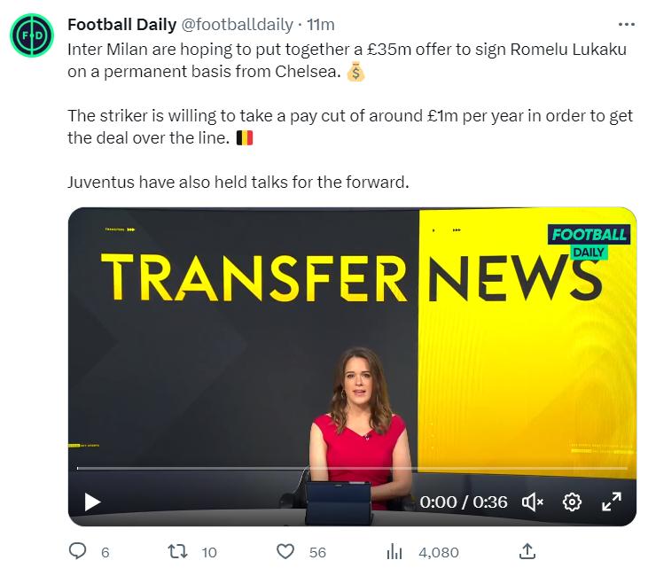 footballdaily说国际米兰愿意掏出3500万英镑签下卢卡库

2年前用