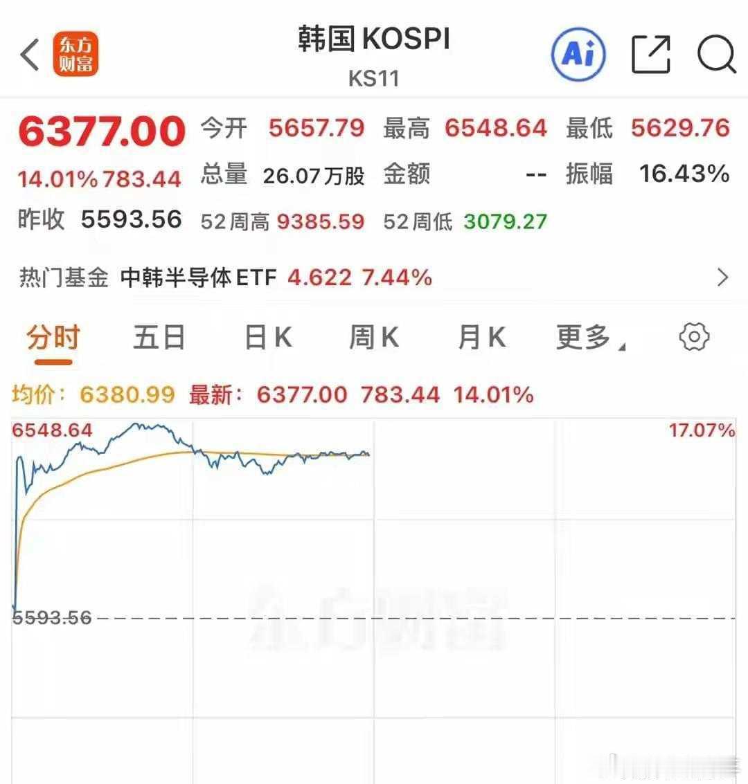 韩股暴涨熔断一场杠杆放大器下的过山车，让韩国的股民过足了瘾。7月31日，韩国KO