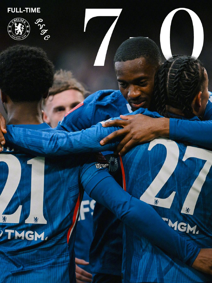 #切尔西7比0大胜维尔港#足总杯1/4决赛切尔西vs维尔港，比赛在斯坦福桥球场打