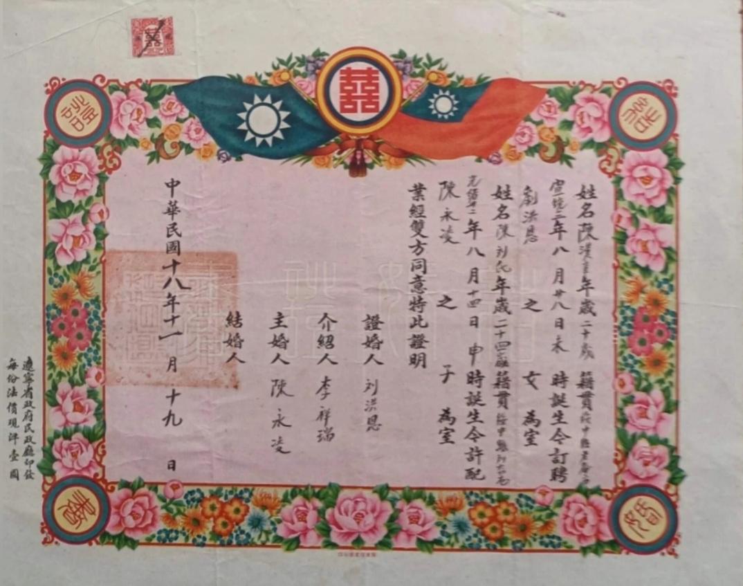 结婚证
不一样的时代