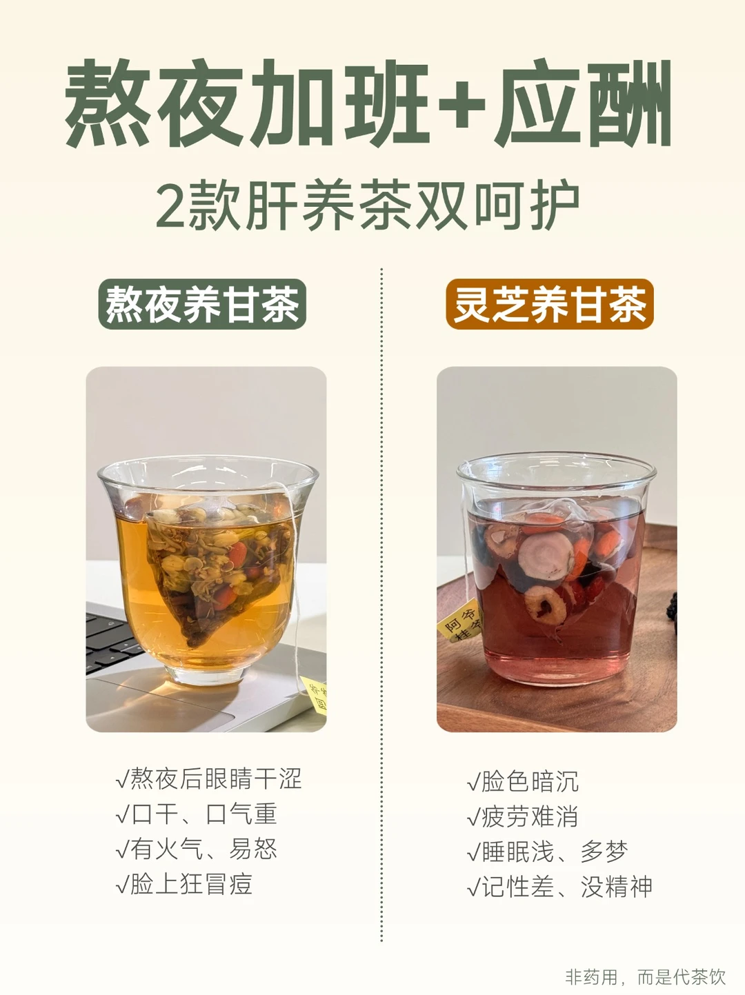 年底加班、酒局多，男生必备2款肝养茶