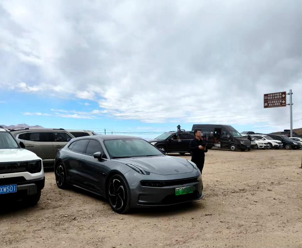 我很佩服那些敢开纯电出来旅游的人，今天在张掖和祁连山高原碰到最多的纯电车主是【极