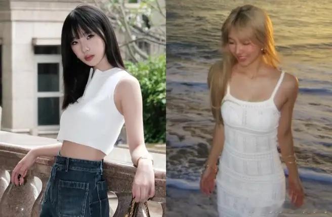 小S大女儿白裙细腰现身海边 美国留学1年被发现变了女星小S（徐熙娣）与老公许雅钧