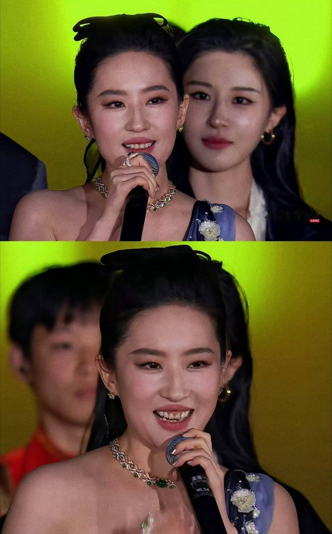 刘亦菲一点法令纹没有姐姐P掉当然就没有咯🥰