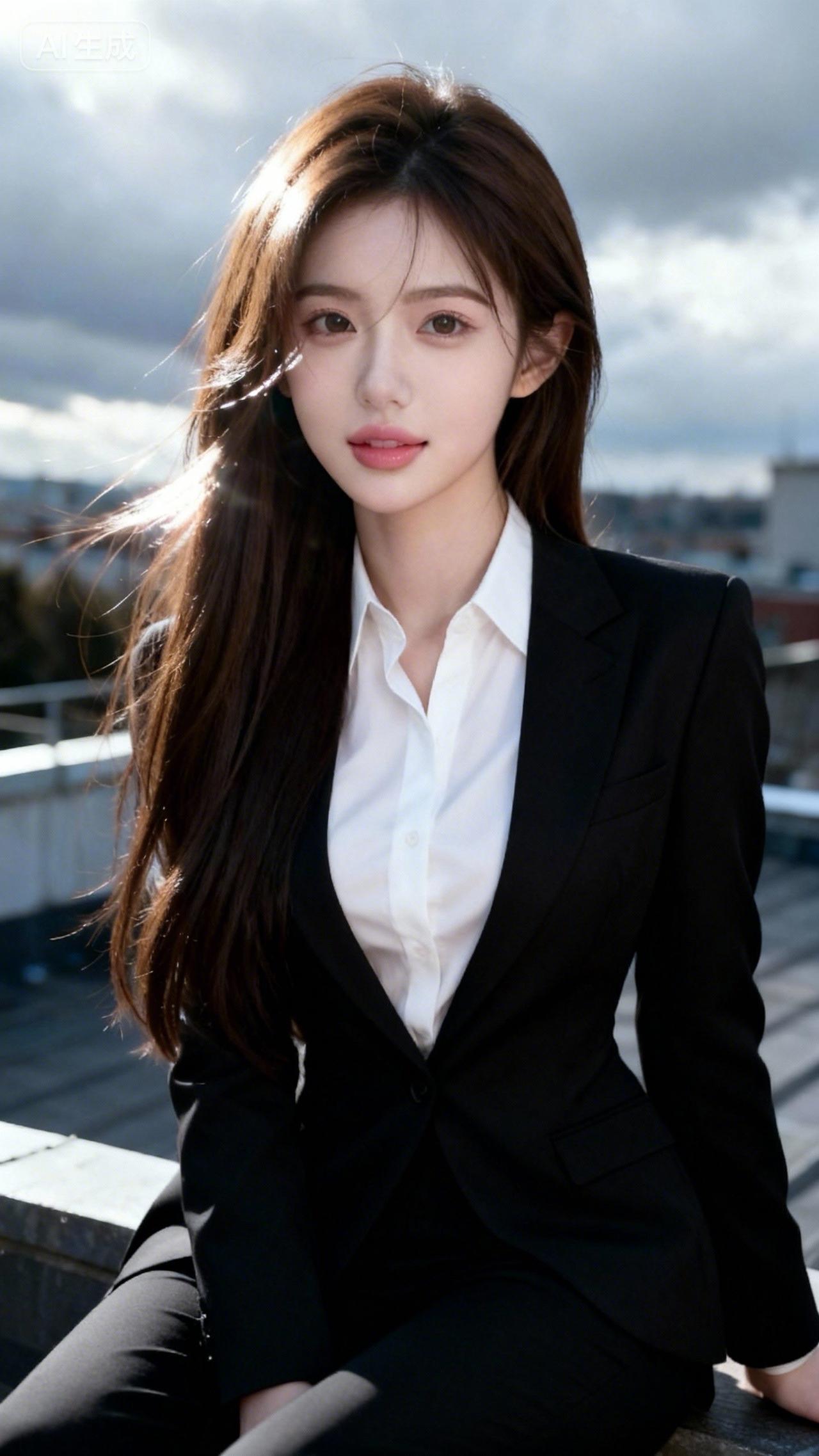 都市女强人风范，黑白配职场穿搭，自信满满！💼✨气质职场穿搭 职场知性穿搭 干练