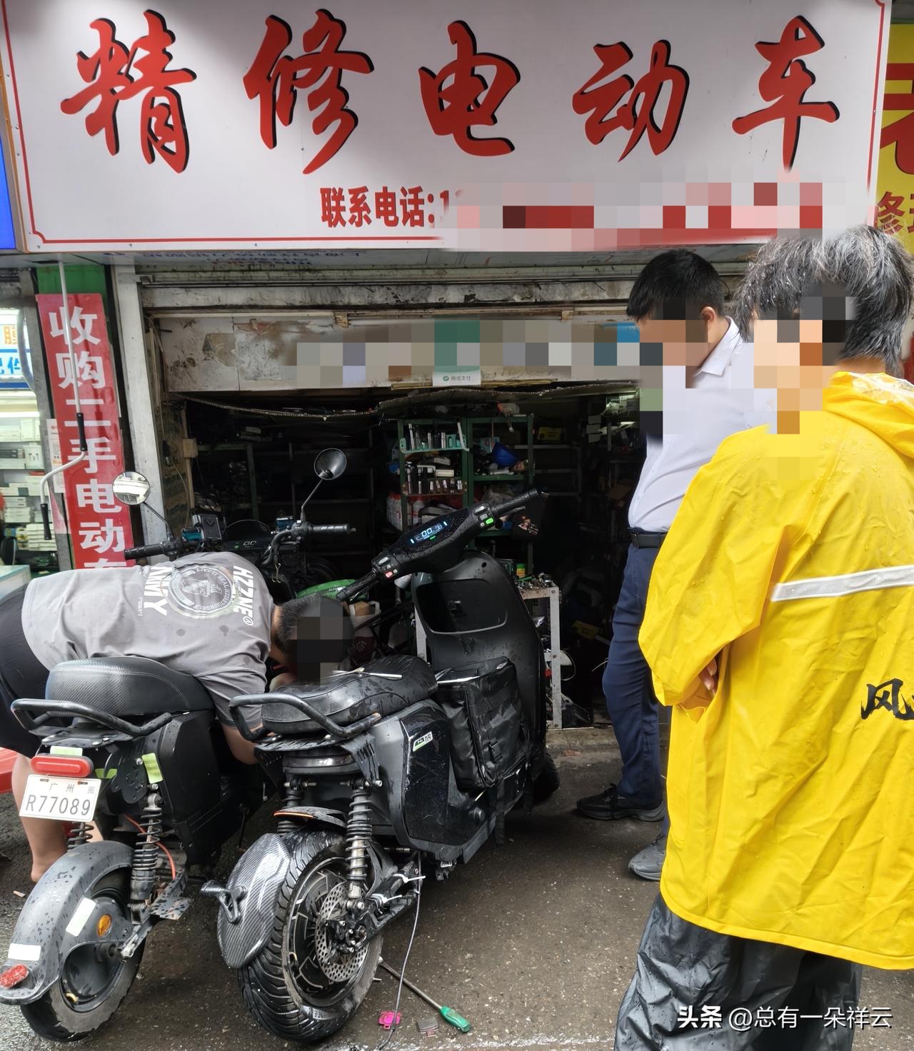 凭手艺吃饭的档口生意好
         回老爸家，沿着地铁站出来的道路一直走，