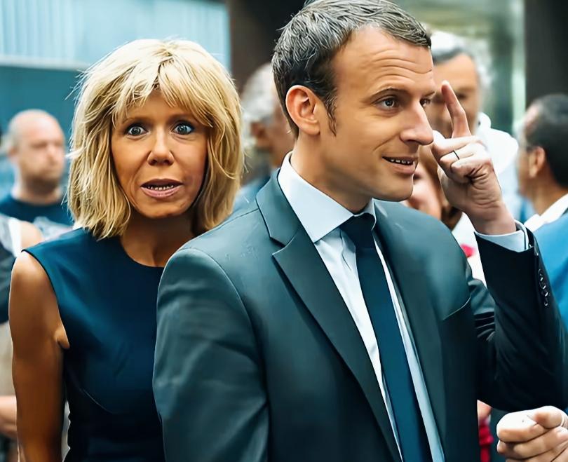 马克龙妻子布丽吉特的眼神和表情是什么意思呢？
布丽吉特的眼神看起来，是不是特点十