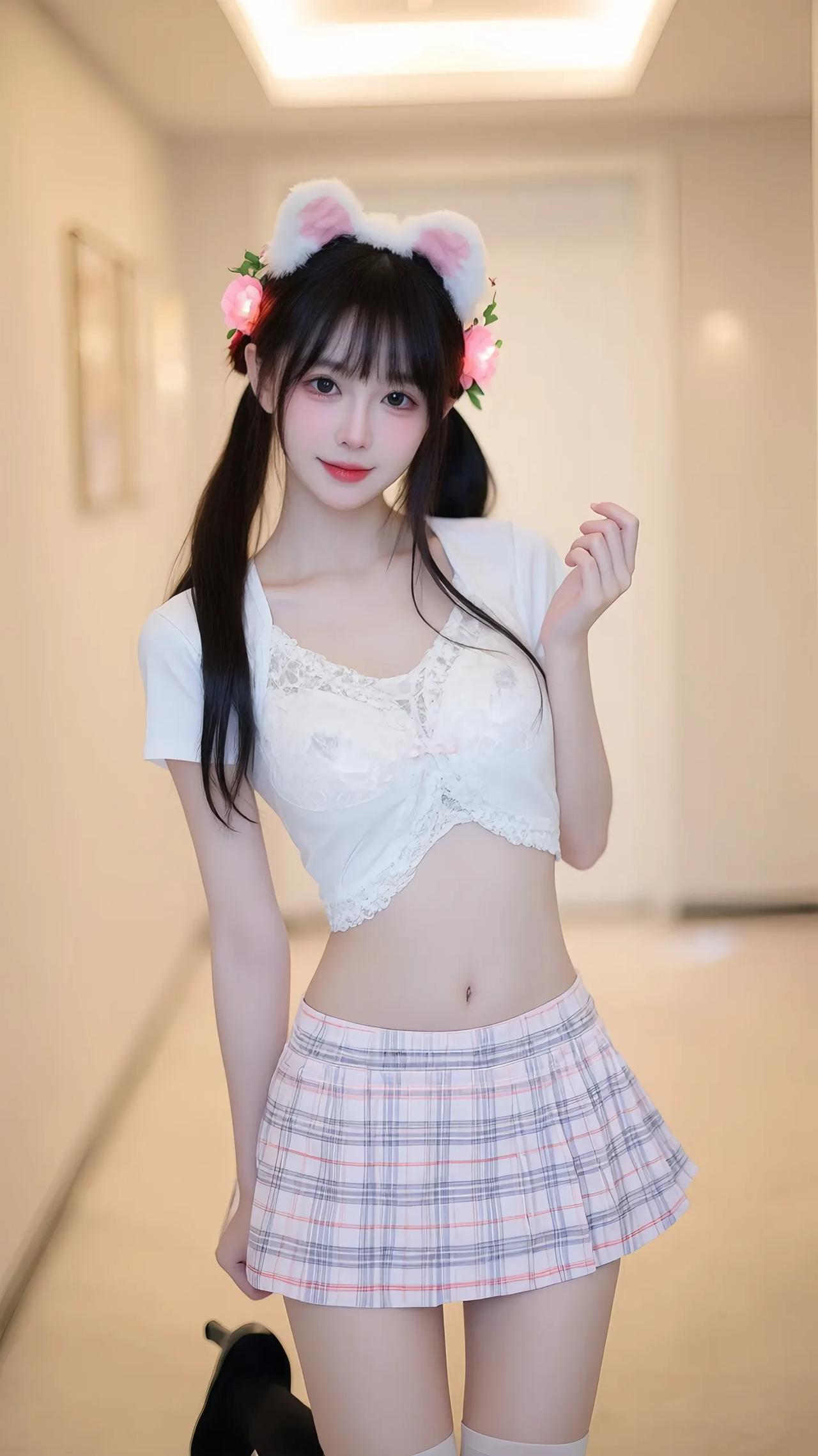 可爱兔耳少女穿搭，粉嫩甜美风格，拍照必备道具！甜妹美少女 甜美萌少女 心动少女系