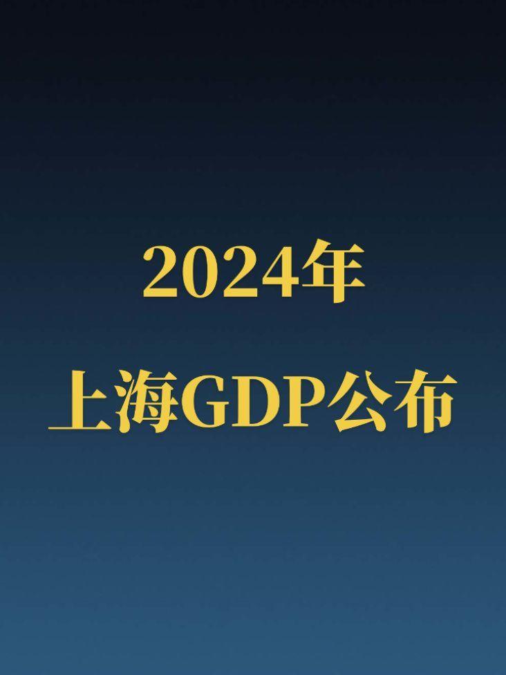 2024年上海市GDP正式公布！2024年上海市实现地区生产总值539...