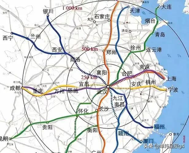 26年武汉到重庆，西安新高铁通道都将开通

武汉到西安的直通高铁通道，初期通过汉