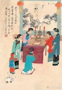 紫姑是中国民间信仰中的司厕之神，别称戚姑、七姑、坑三姑娘等，六朝已有相关记载。其