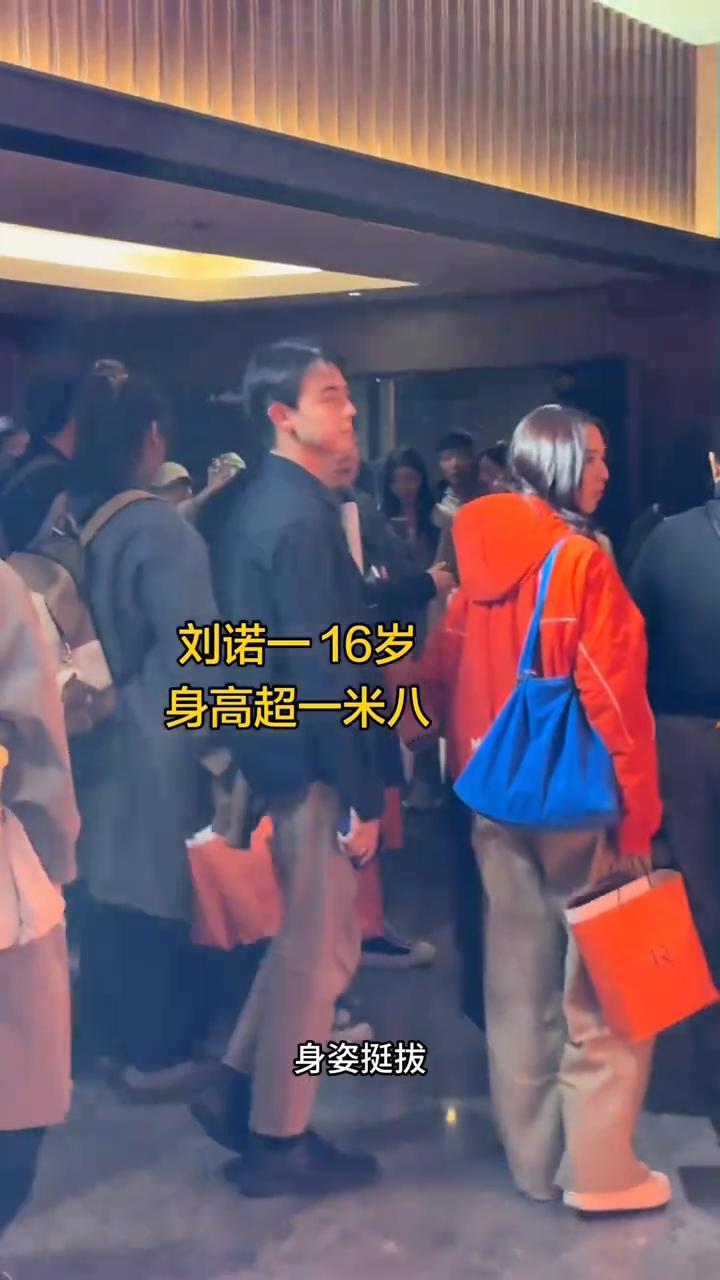 刘诺一16岁身高超一米八。
我愿称他为最帅星二代。7月1日刘烨儿子刘诺一近照曝光
