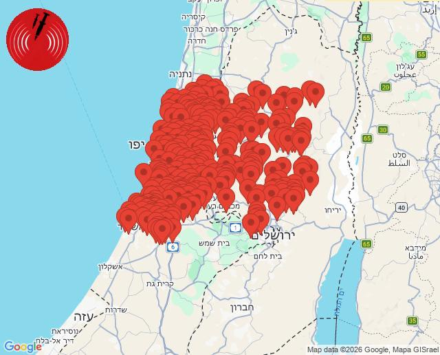 🔻以色列防空警报。伊朗向特拉维夫及其周边地区发射导弹。伊朗攻击美国多个军事基地