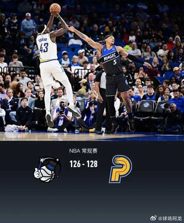 北京时间3月24日NBA 常规赛，奥兰多魔术对阵印第安纳步行者。半场魔术64-5