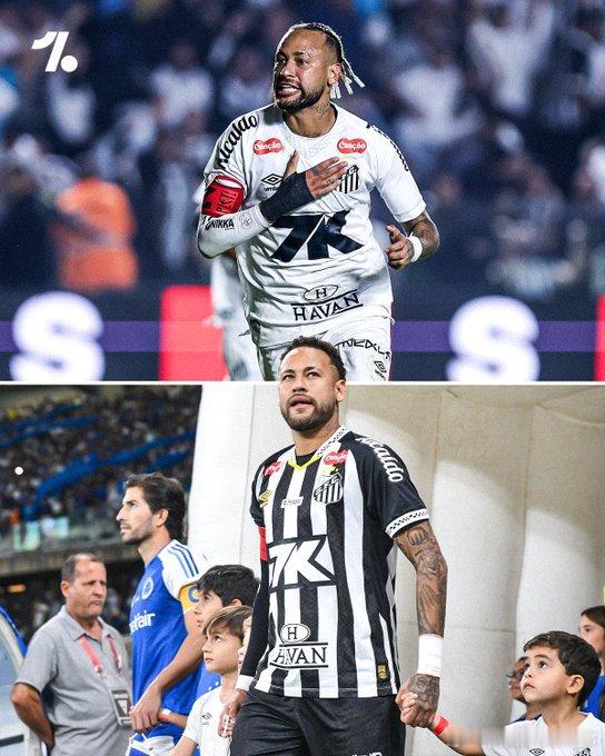 【回来了！】内马尔为桑托斯连续出战近6场联赛👏🇧🇷 这是他3年来首次做到连