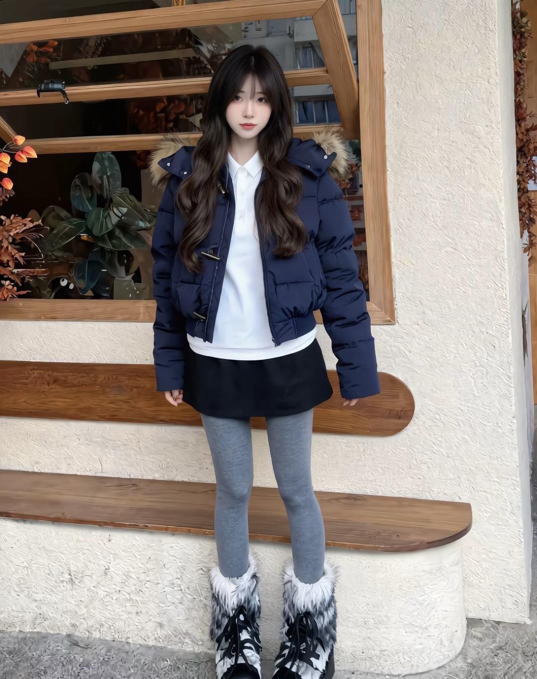 冬日穿搭指南：保暖又时尚，羽绒服+毛绒靴，轻松出街！🌨️👗👢