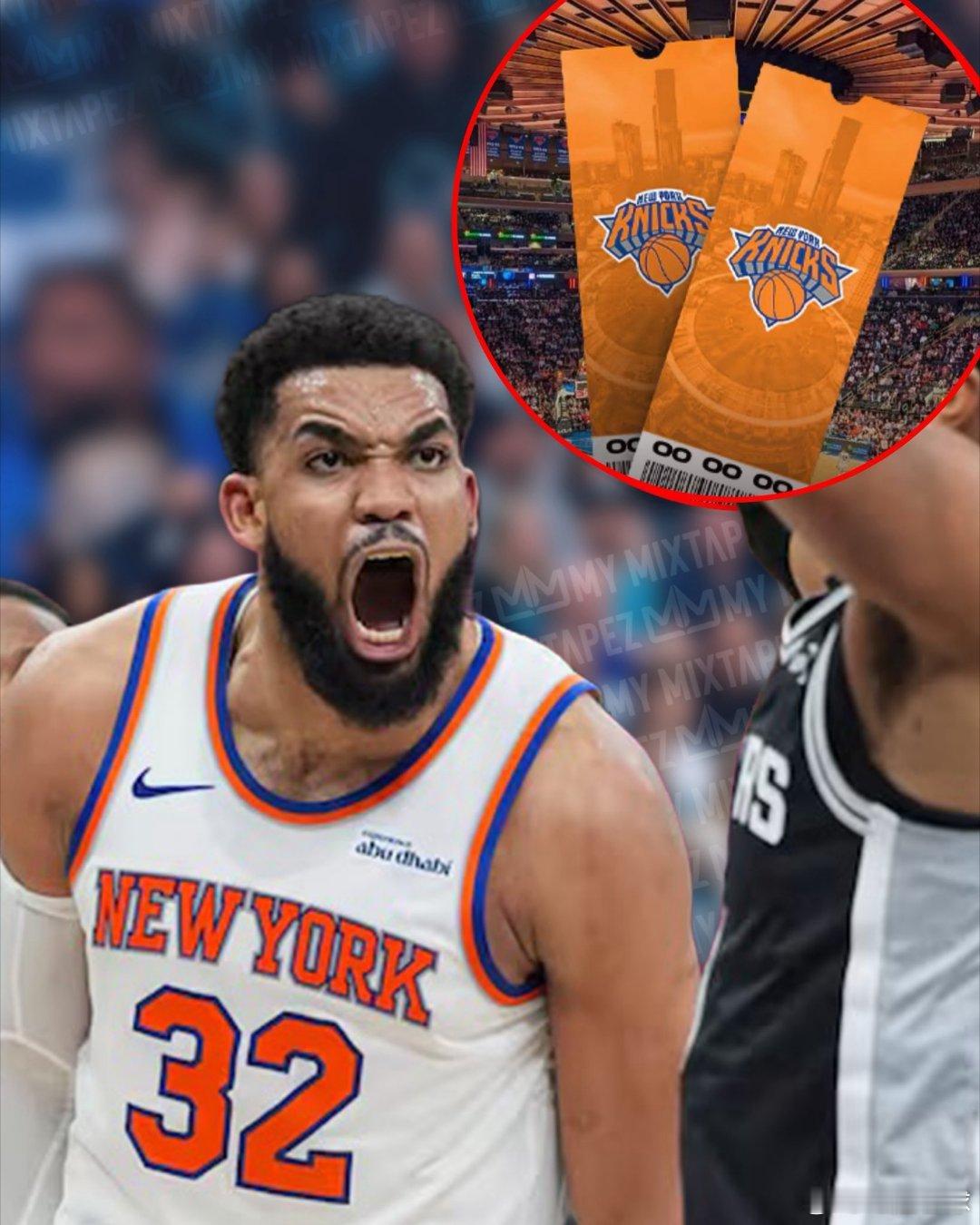 麦迪逊广场花园正在打破NBA总决赛的门票纪录，现在一名球迷在纽约观看两场总决赛的