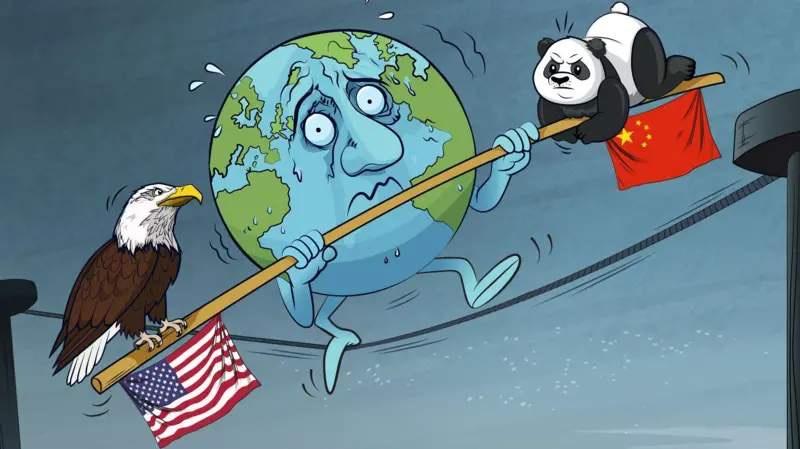 英国BBC评论说："当《独立宣言》签署时，中国正处于康乾盛世的尾声。美中两国隔着