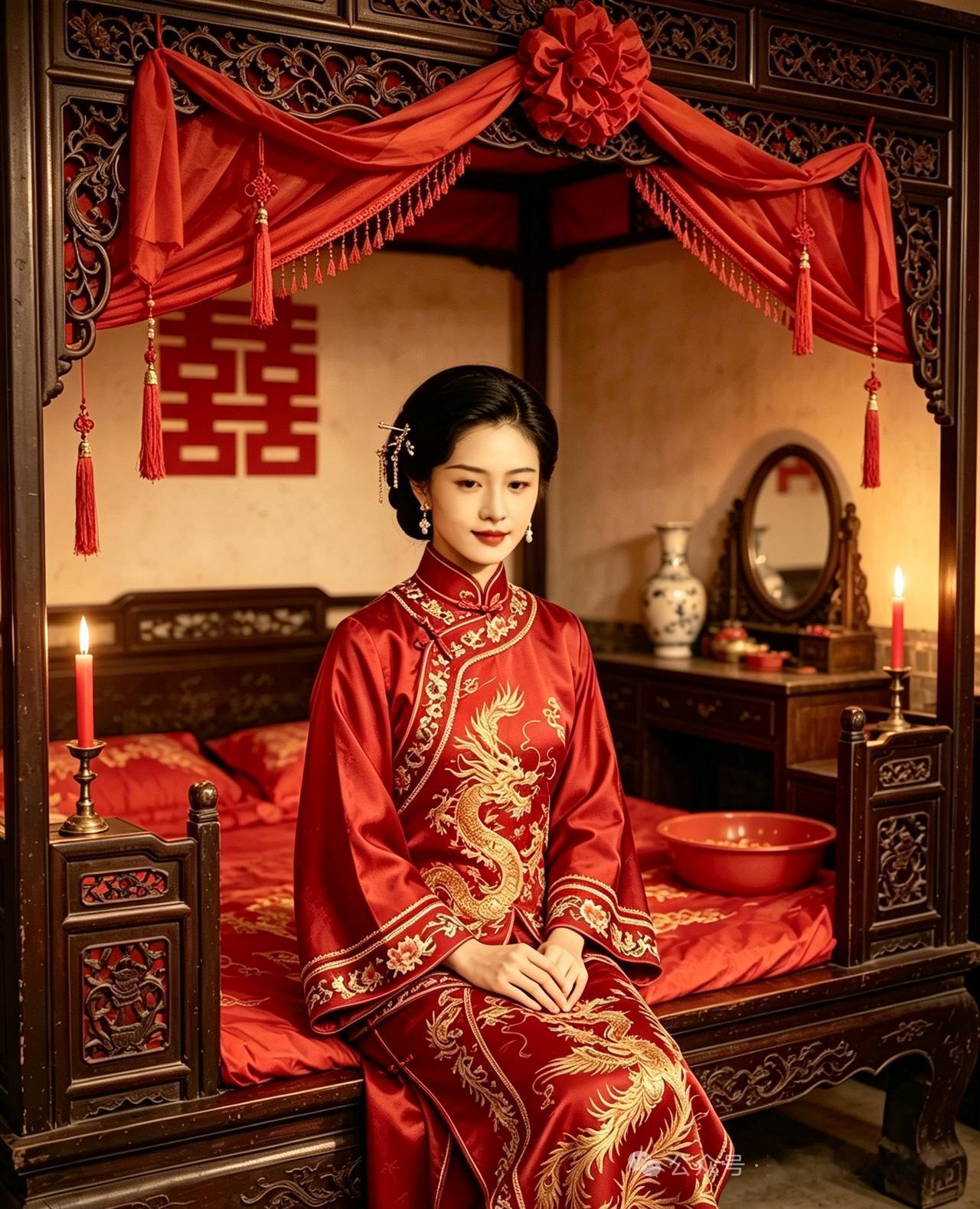 架子床是看着很漂亮，很有气势，但是上面这个顶又有什么用呢？只是占地方而已。
当然