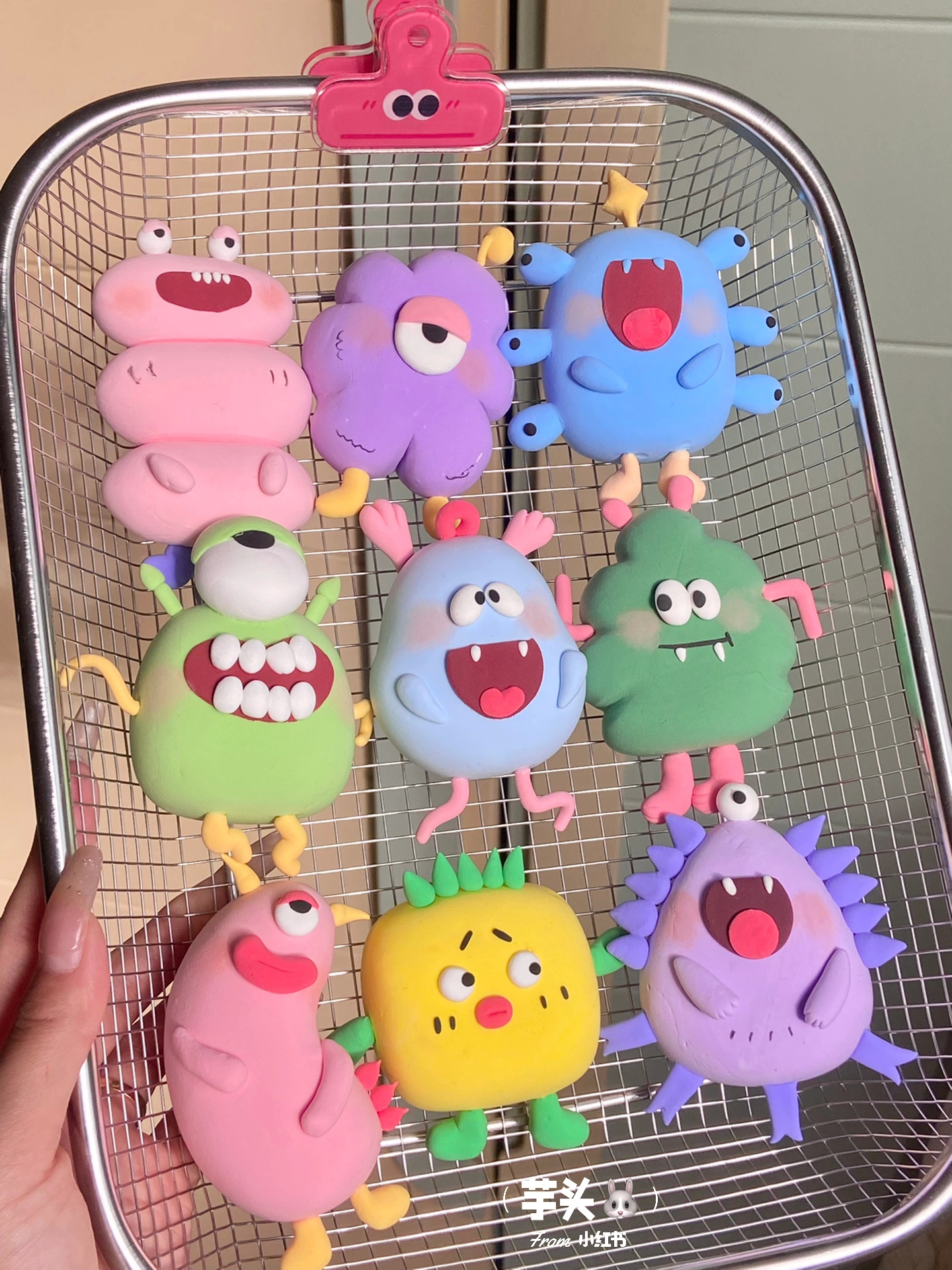 超轻粘土｜多巴胺小怪兽👾来啦！！！cr 芋头🐰 ​​​