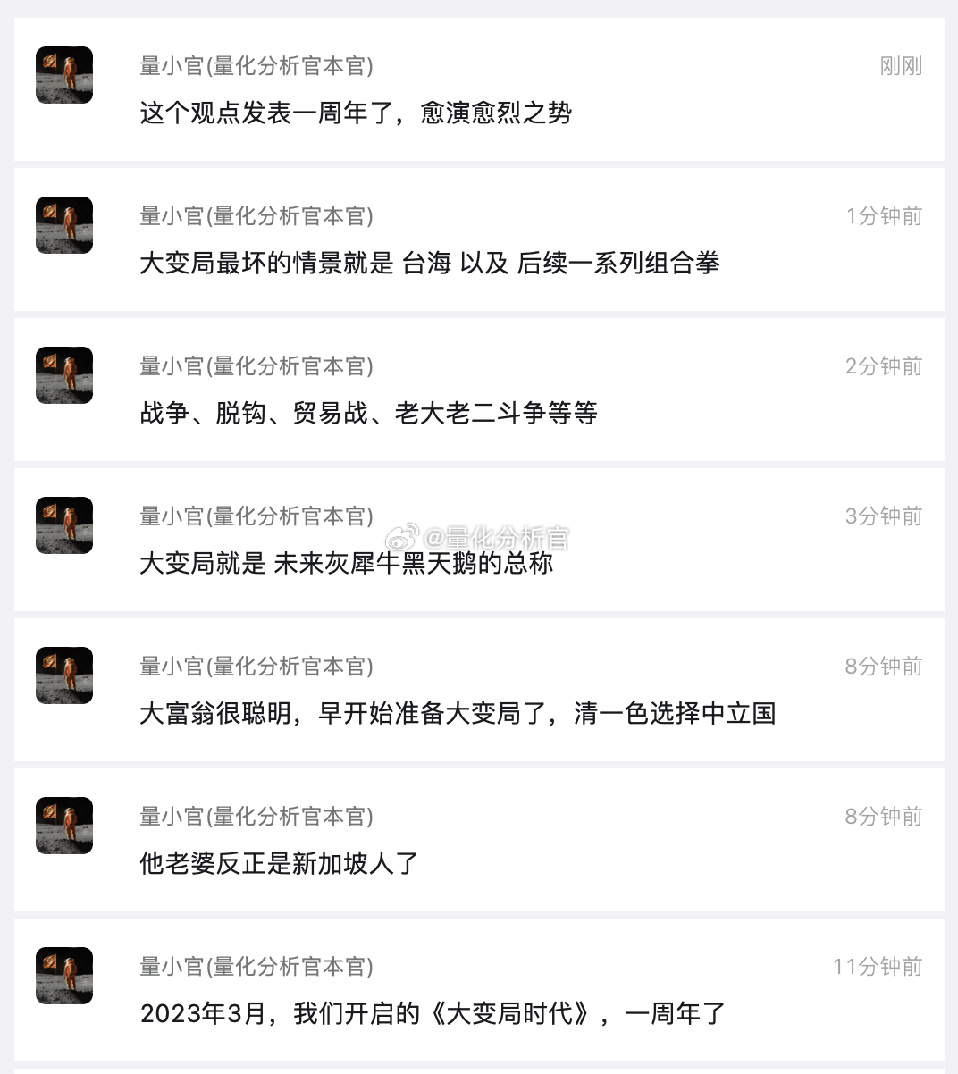 “大变局时代”下的资产再配置reallocate观点发表一周年了 ​​​