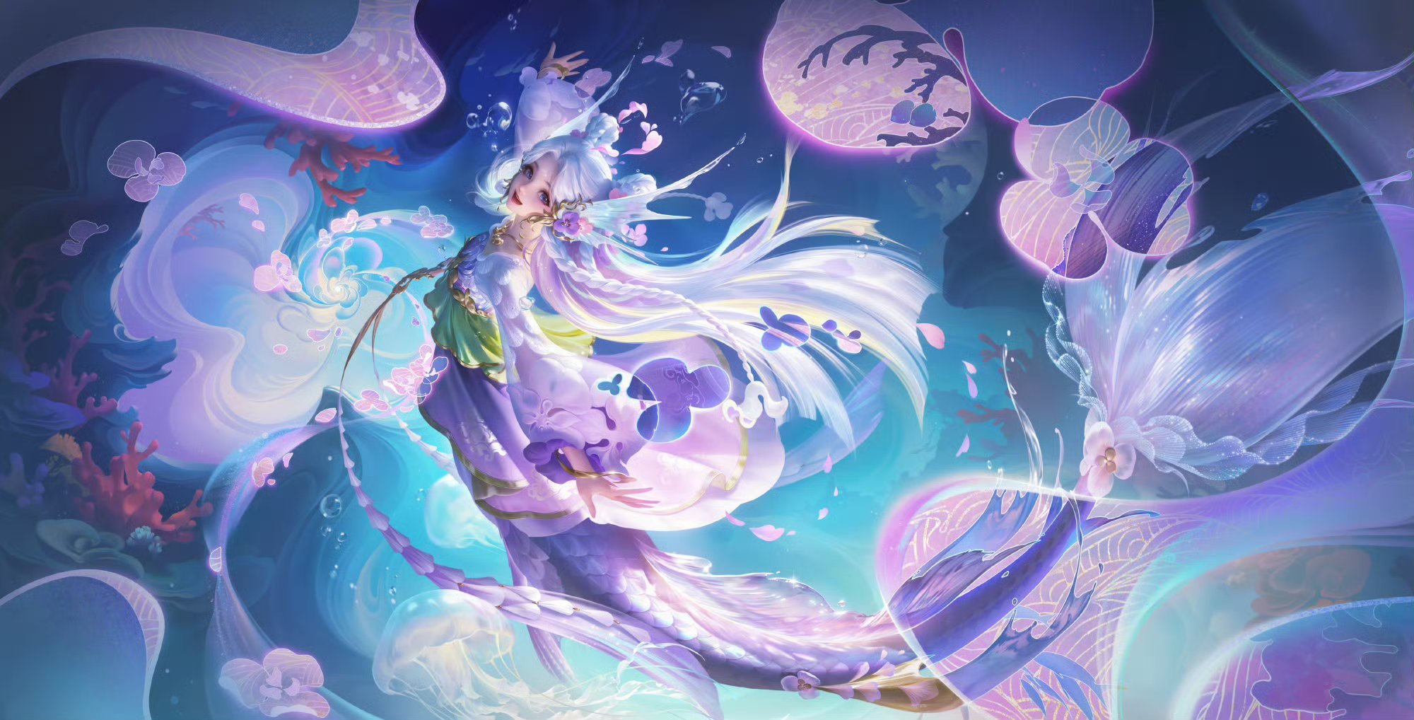 王者荣耀朵莉亚朵莉亚海洋颂歌朵莉亚1103生日快乐 浪花似海的笑声 星星是天空的