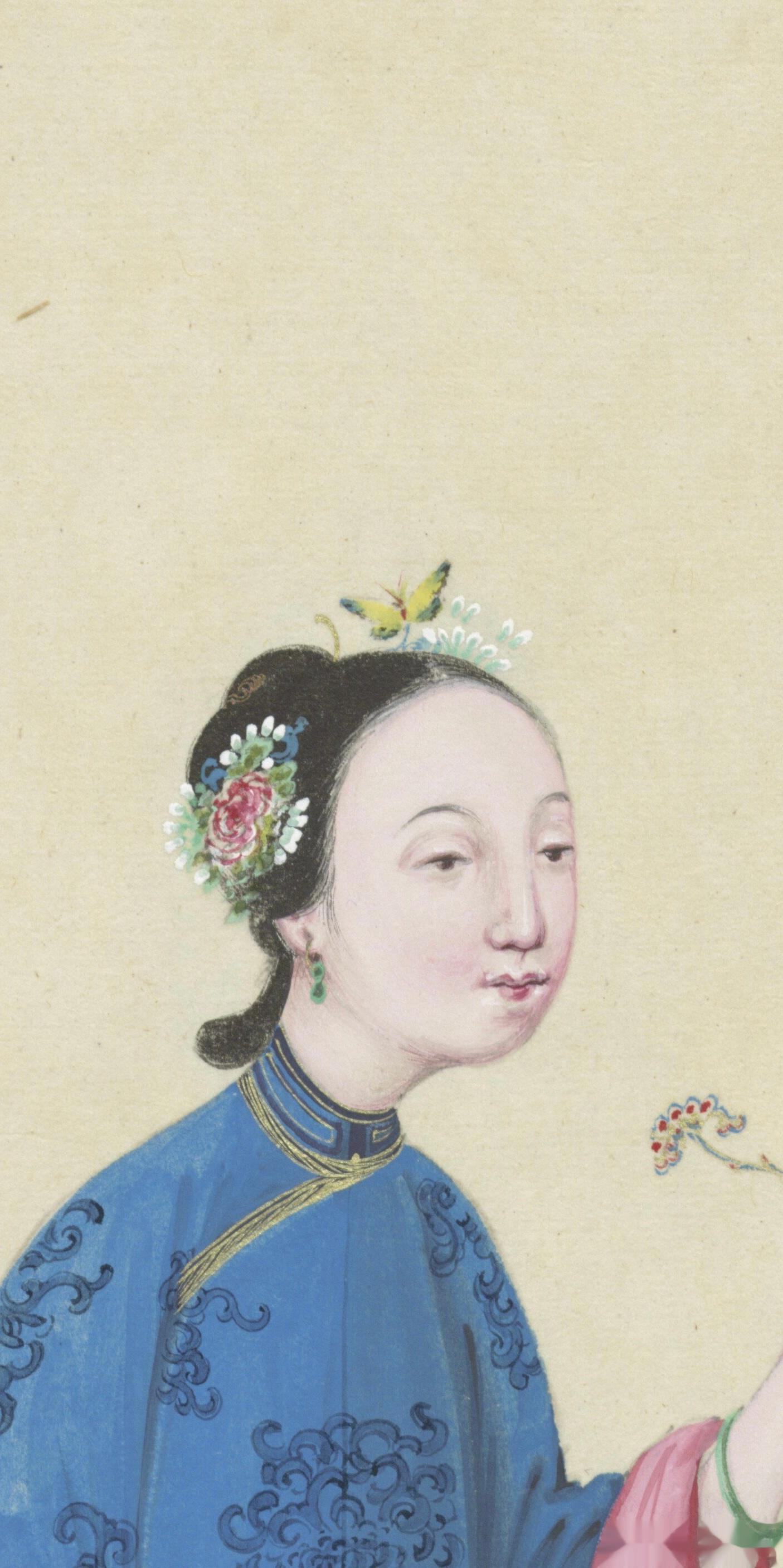 清代蝴蝶簪图四五六：蝶恋花簪 ​​​
