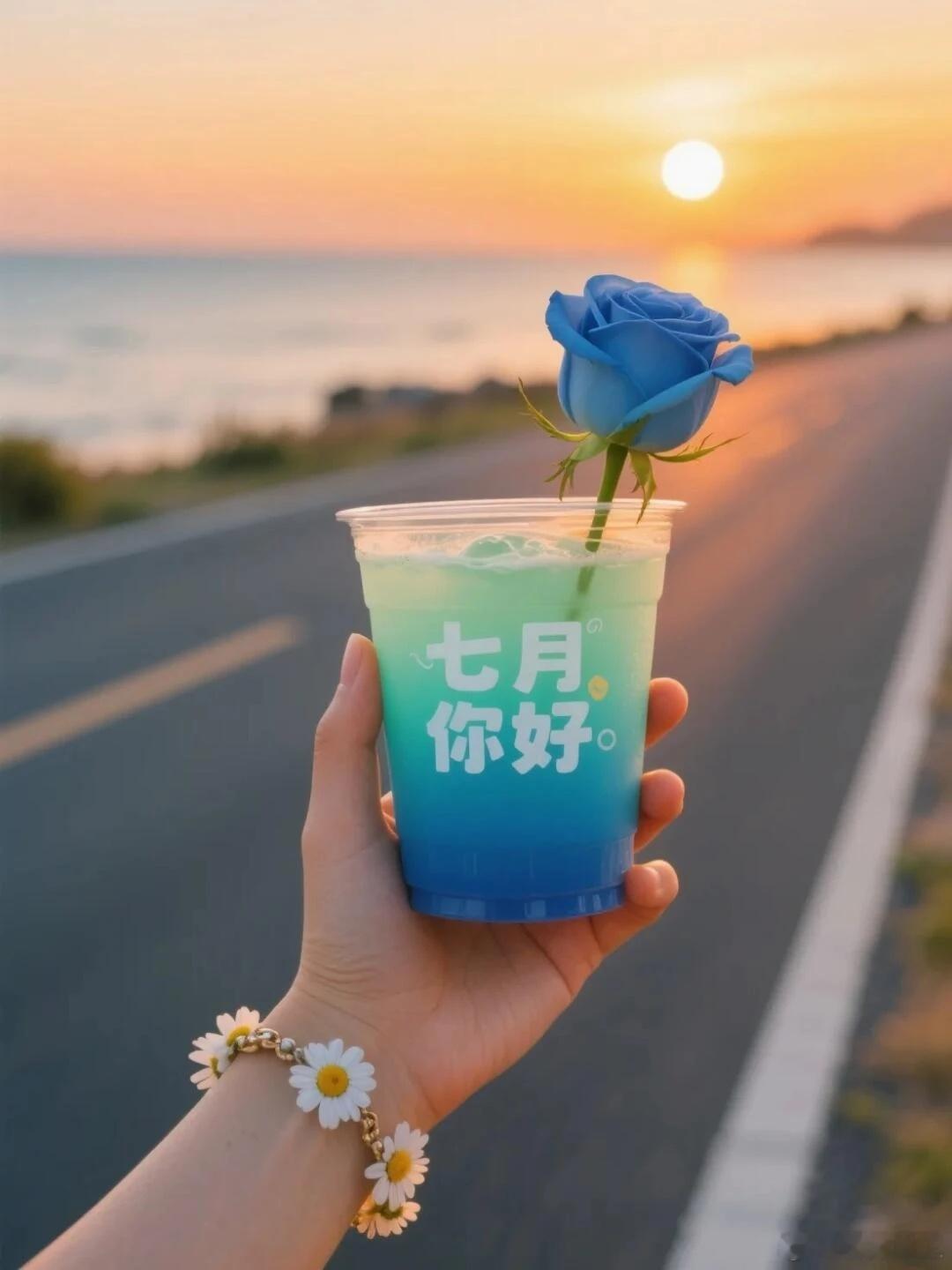 你好七月“七”待是你 “七“望是你 愿一切美好 都能如“七
