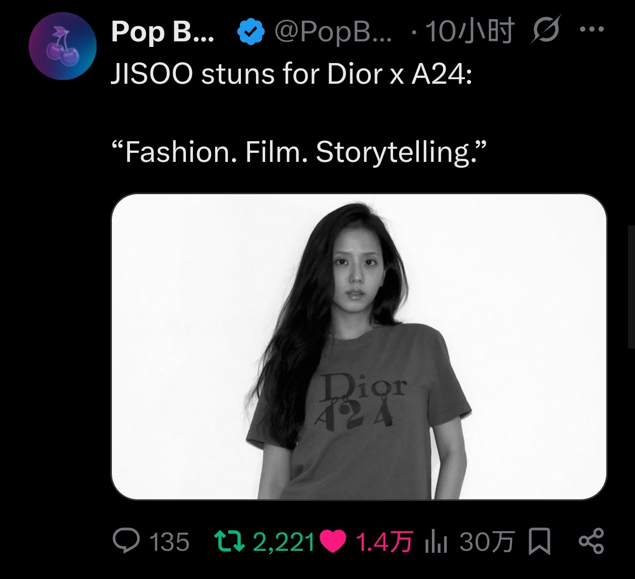 kimjisoo[超话] 📢播报✖️黑叉/Twitter/X260914【万赞