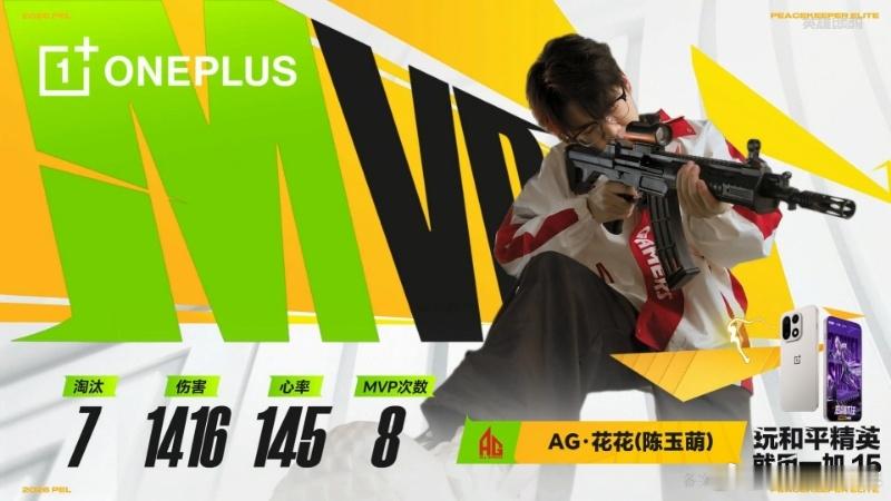 恭喜AG花花成功淘汰选手！这波操作直接封神！😎AG花花7淘汰MVP