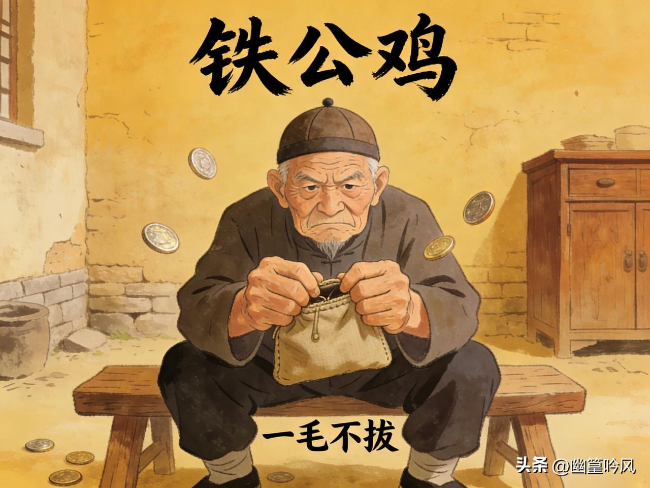 如何用方言表达“吝啬”呢?抠搜，抠门儿，小气，钱都穿肋条上了等等。详细整理如下：