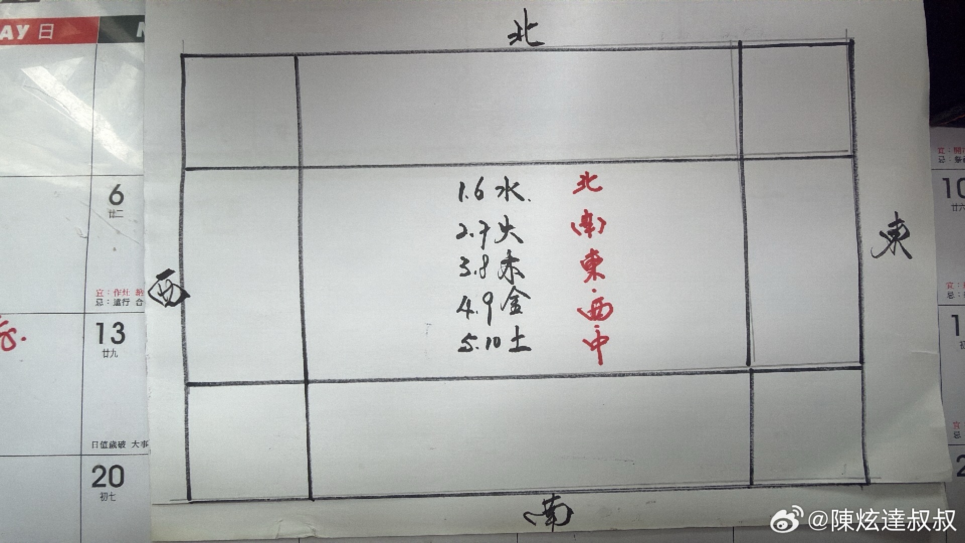 『樓層五行與五子運』近來，16水，27火，38木，49金，510土，樓層五行屬性