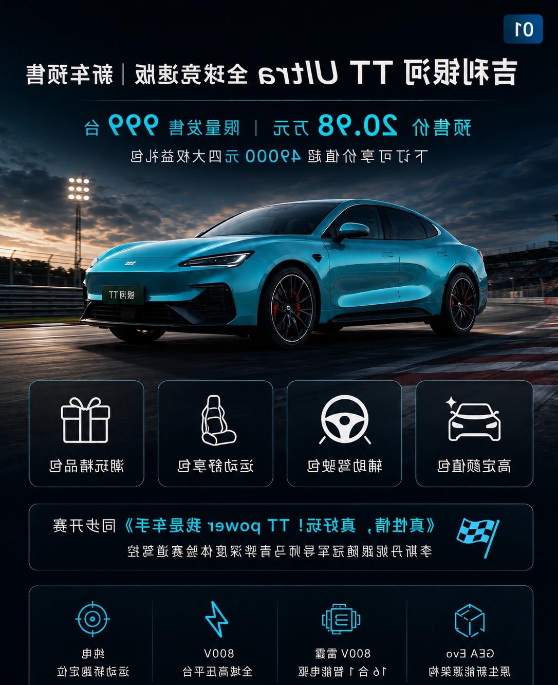20.98万预售 银河TT Ultra纯电轿跑天花板？吉利银河TT Ultra作