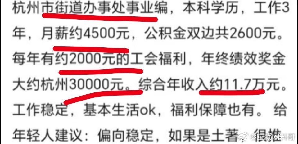 杭州街道办事处事业编工资待遇，真实了！ ​​​