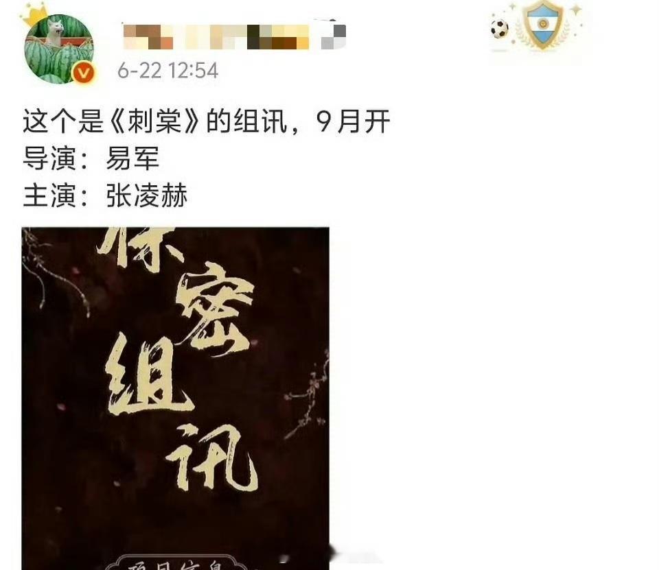 《刺棠》导演从易军换郭虎了，是因为《这一秒过火》导演易军口碑不好，导致《刺棠》换