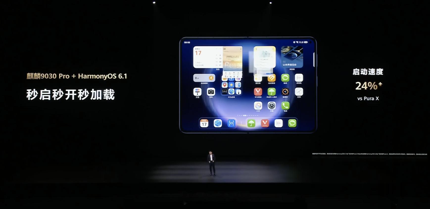 华为发布会 华为Pura X Max全系搭载麒麟9030 Pro处理器 