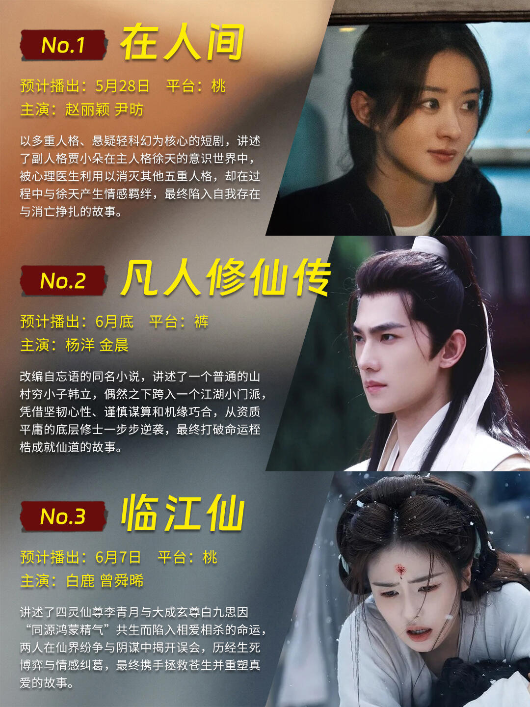 19部6月开播新剧，你觉得哪部会爆？ ​​​