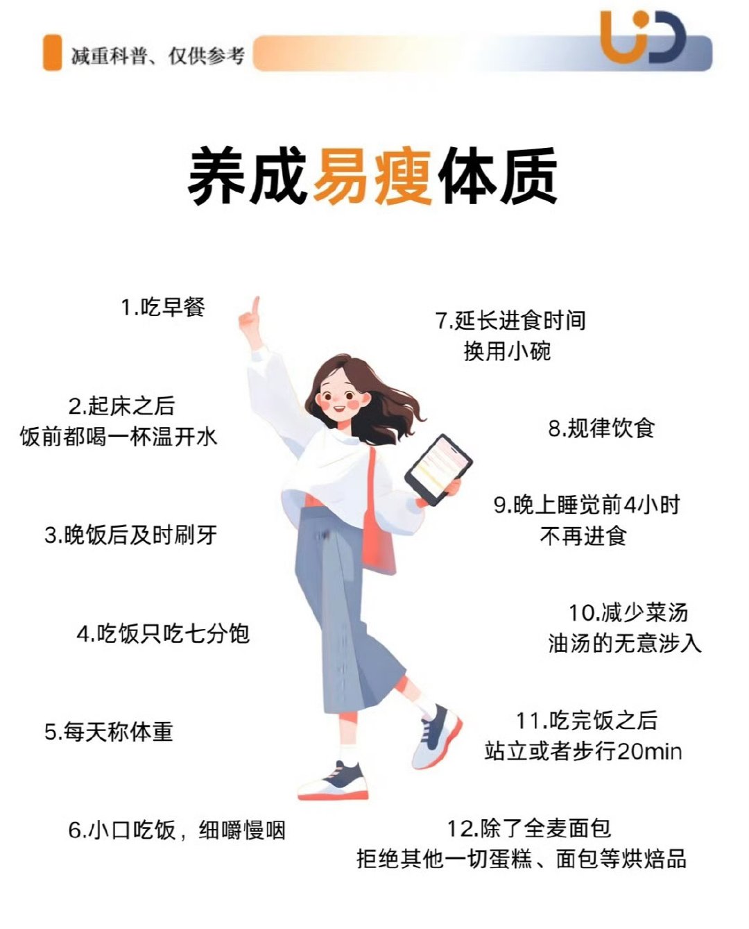 养成7个习惯不知不觉就瘦了 ：我学～ 