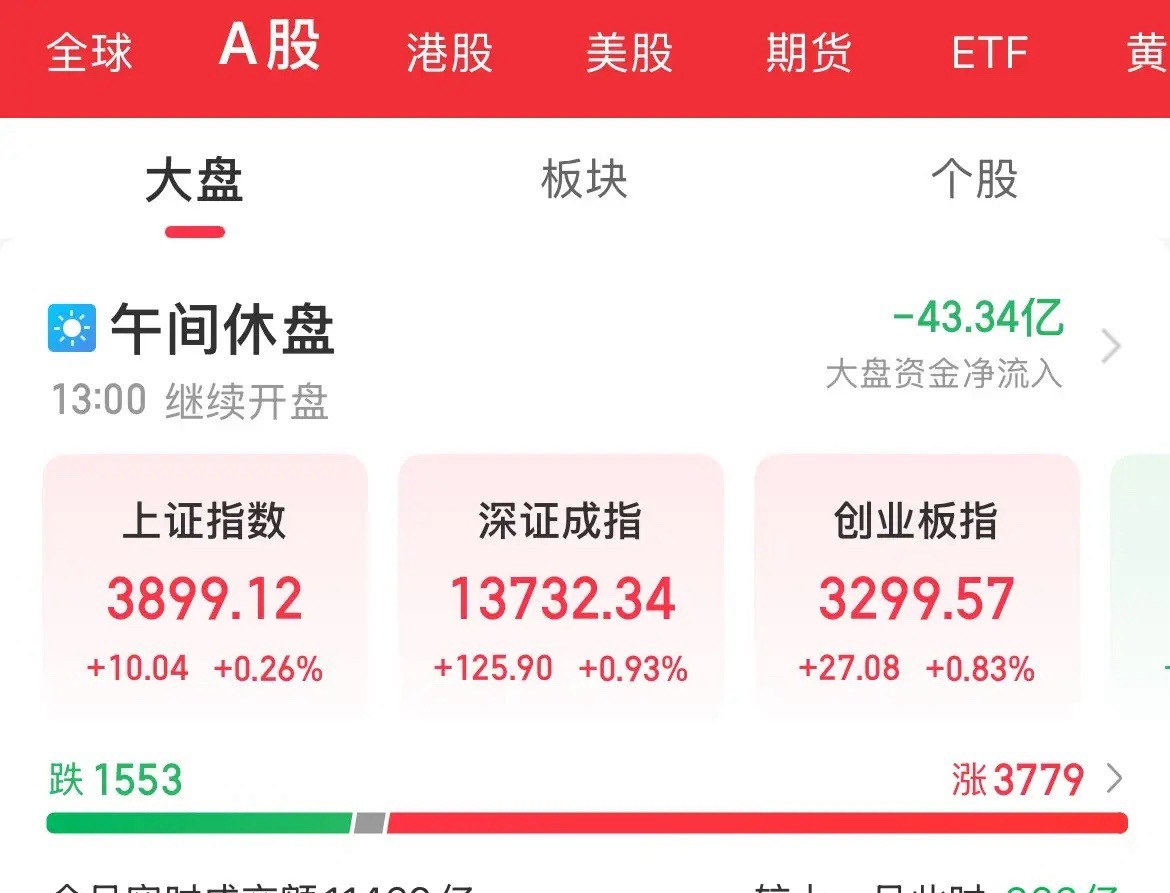 超预期了！没有大跌，指数探底回升，全线上涨，稀土大涨3%，创新药大涨2.7%，贵