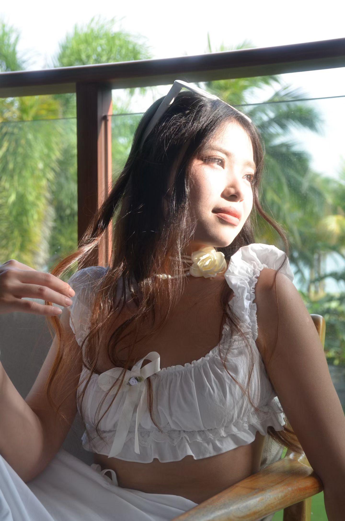 女生白连衣裙 jk制服 白色连衣裙小个子 民族服装