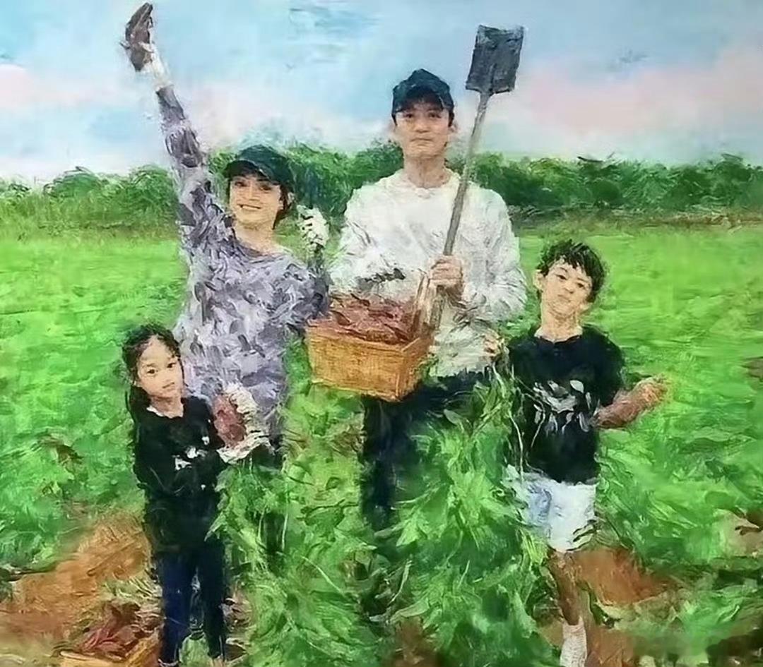 没想到这是孙俪画的油画，画的真好看，太有才华了 