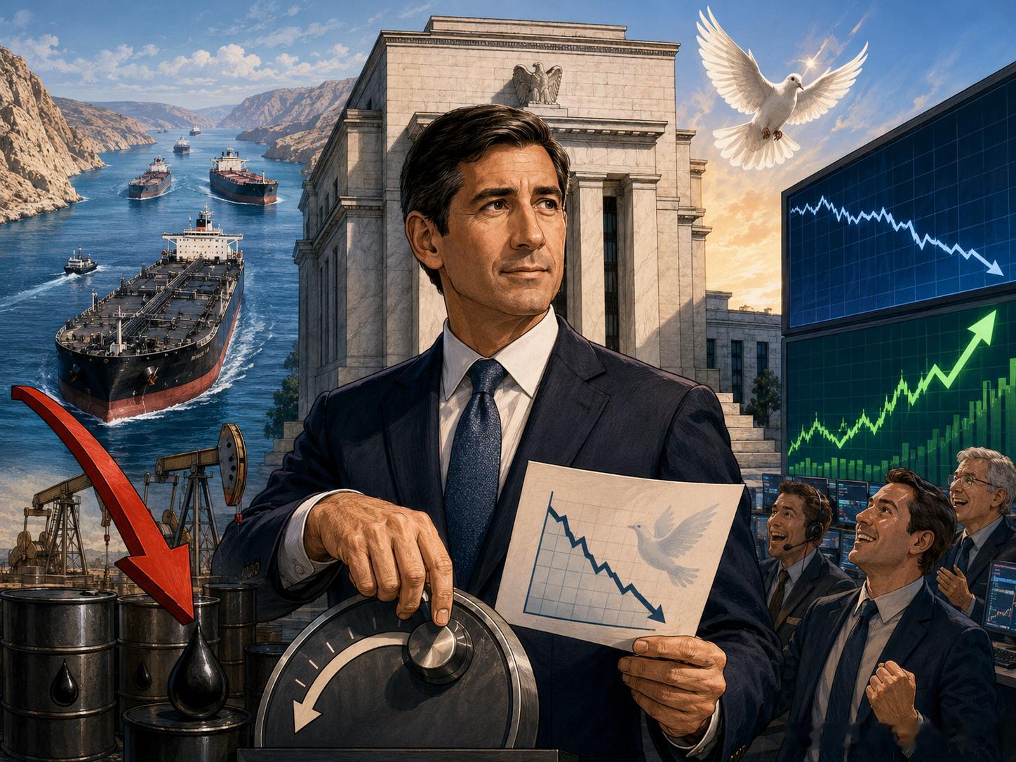 霍尔木兹海峡重启搅动全球定价：油价若继续回落，美联储降息交易或重新升温全球市场正